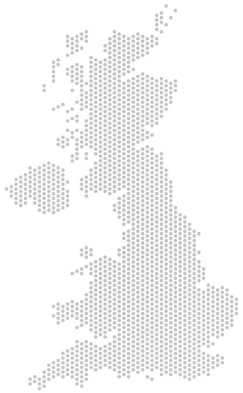 UK Map show in dots
